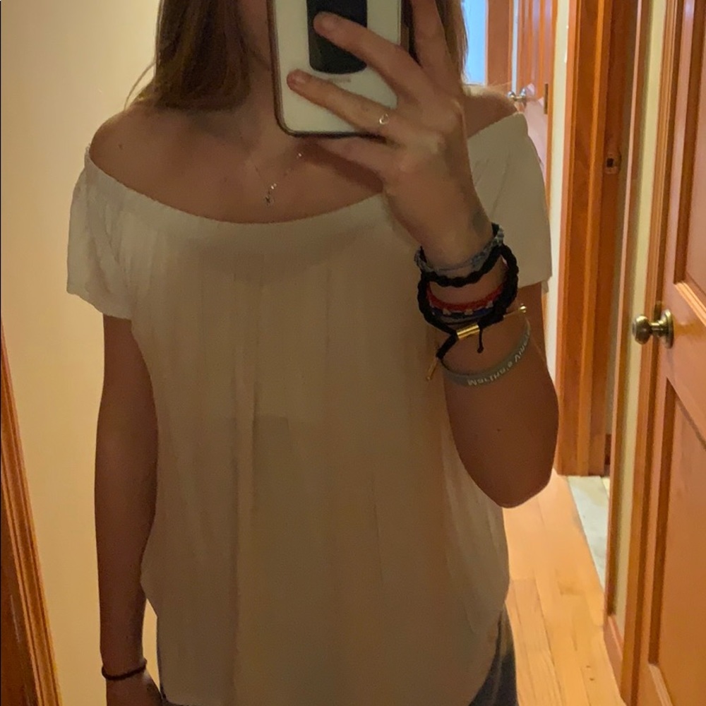 off the shoulder shirt